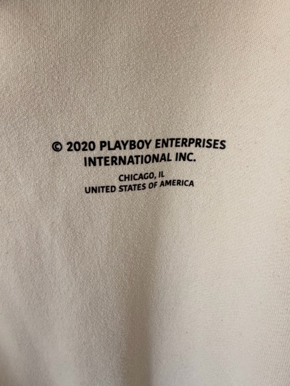 Playboy Cream Hoodie Sweatshirt - Picture 2 of 4